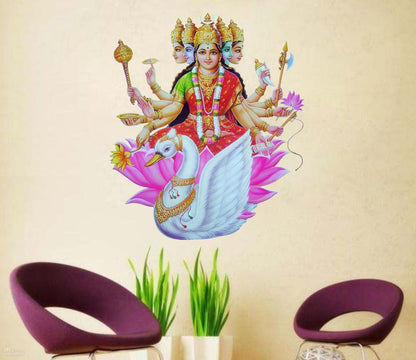 Homexa Decor | Gayatri Maa Design Wall Sticker (Size 48 x 56 cm)