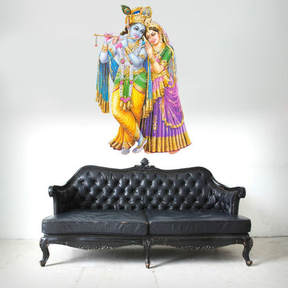 Homexa Decor | Radha Krishna Design Wall Sticker (Size 37 x 56 cm)