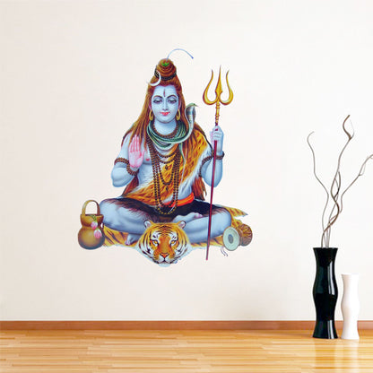 Homexa Decor | God of Shiv ji Design Wall Sticker (Size 44 x 56 cm)