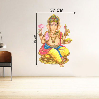 Homexa Decor | Shree Lord Ganesha Ganpati ji Wall Sticker (Size 37 x 56 cm)