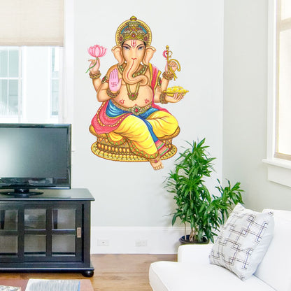 Homexa Decor | Shree Lord Ganesha Ganpati ji Wall Sticker (Size 37 x 56 cm)