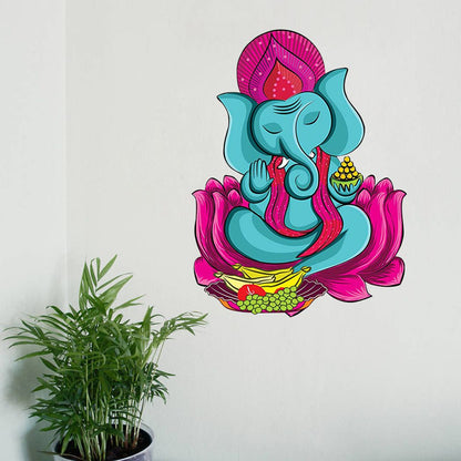 Homexa Decor | Shree Lord Ganesha Ganpati Ji Wall Sticker (Size 41 x 55 cm)