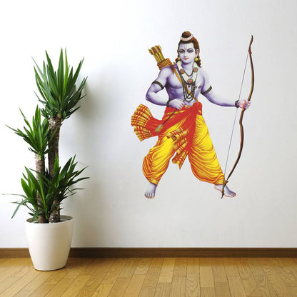 Homexa Decor | Jai Shree Ram Bhagwan Design Wall Sticker (Size 41 x 56 cm)