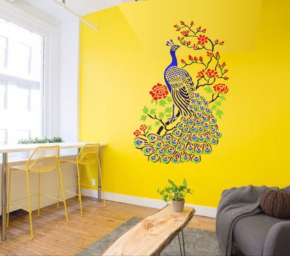 Homexa Decor | Beautiful Peacock Design Wall Sticker (Size 37 x 55 cm)