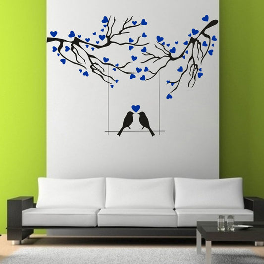 Homexa Decor | Tree With Animal-Birds Design Wall Sticker (Size 91 x 64 cm)