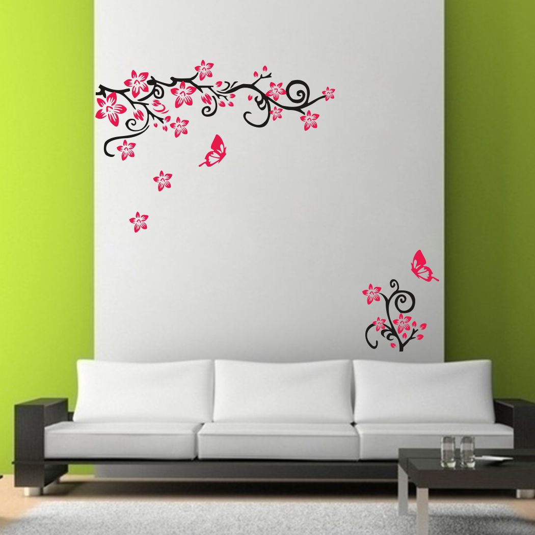 Homexa Decor | Tree With Animal Design Wall Sticker (Size 116 x 70 cm)