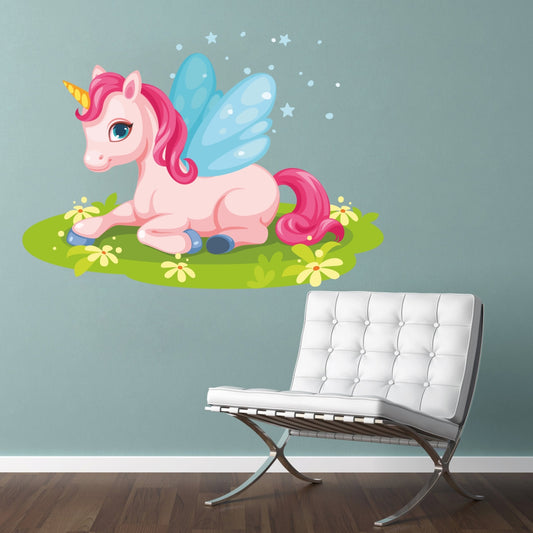 Homexa Decor | Beautiful unicorn Design Wall Sticker (Size 58 x 42 cm)