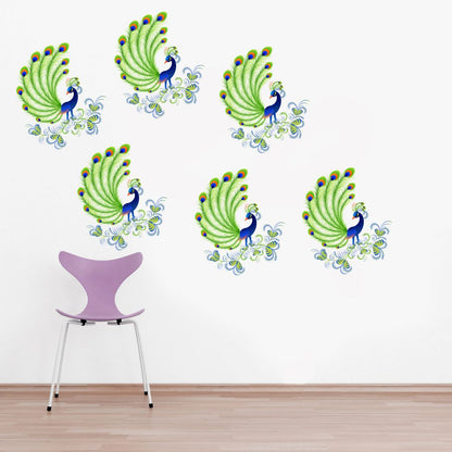 Homexa Decor | Beautiful Peacock Design Wall Sticker (Size 58 x 47 cm)