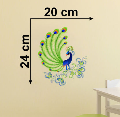 Homexa Decor | Beautiful Peacock Design Wall Sticker (Size 58 x 47 cm)