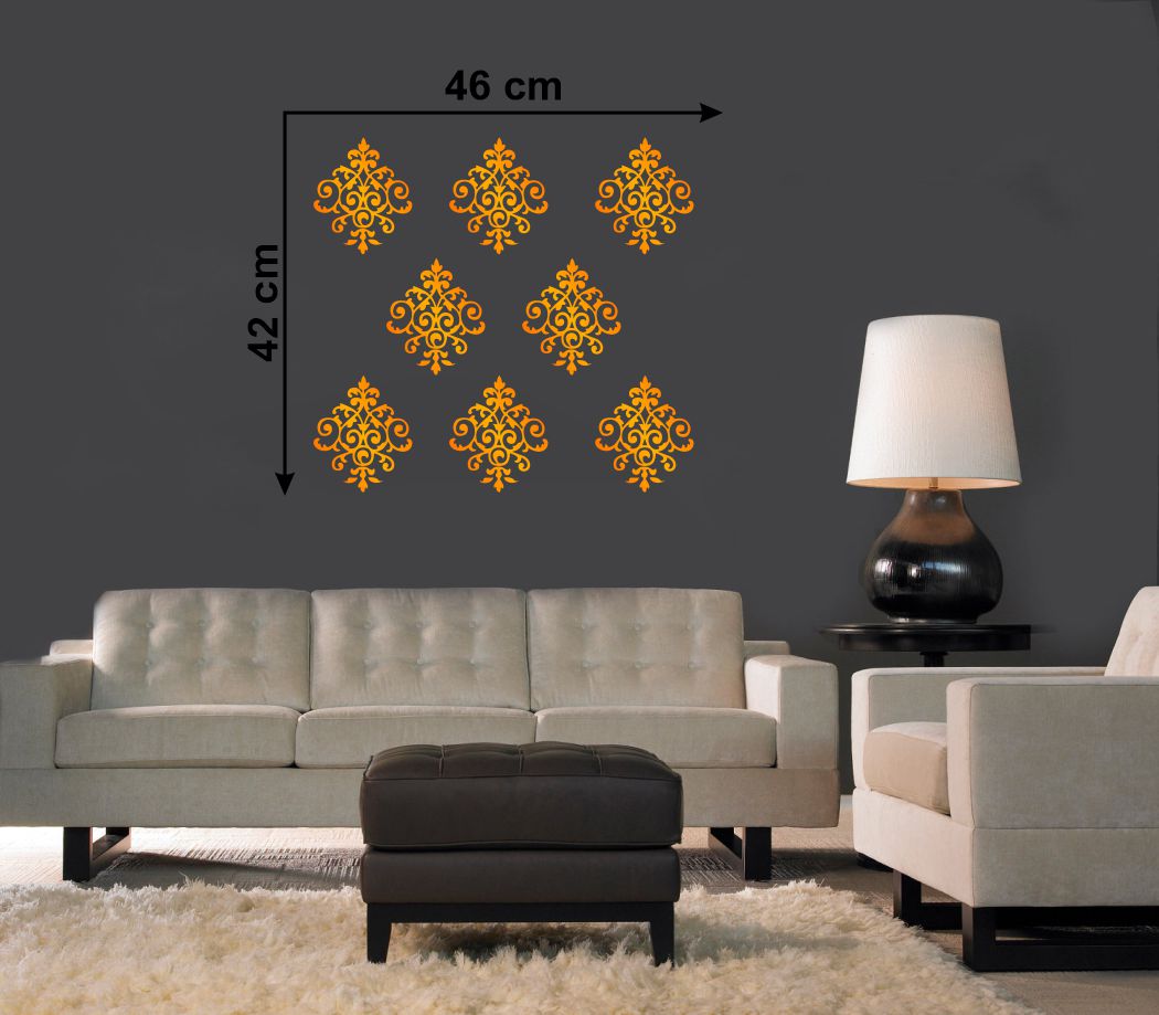 Homexa Decor | Beautiful Motifs Design Wall Sticker (Size 38 x 38 cm)