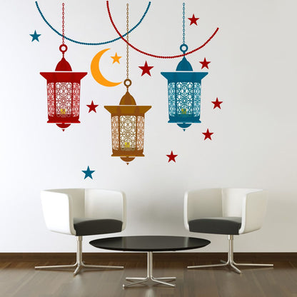 Homexa Decor | Hanging Lamp Design Wall Sticker (Size 84 x 78 cm)