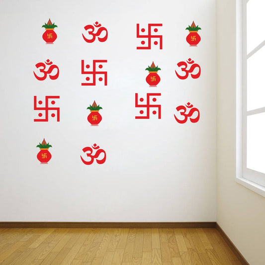 Homexa Decor | Diwali Festival Design Wall Sticker (Size 58 x 42 cm)