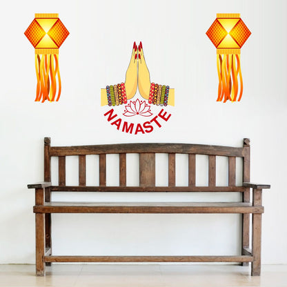 Homexa Decor | Beautiful Festivals Combo Design Wall Sticker (Size 58 x 50 cm)