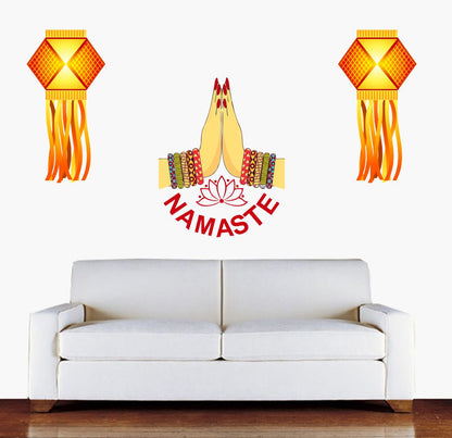 Homexa Decor | Beautiful Festivals Combo Design Wall Sticker (Size 58 x 50 cm)