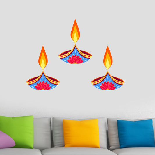 Homexa Decor | Beautiful Festivals Combo Design Wall Sticker (Size 76 x 29 cm)
