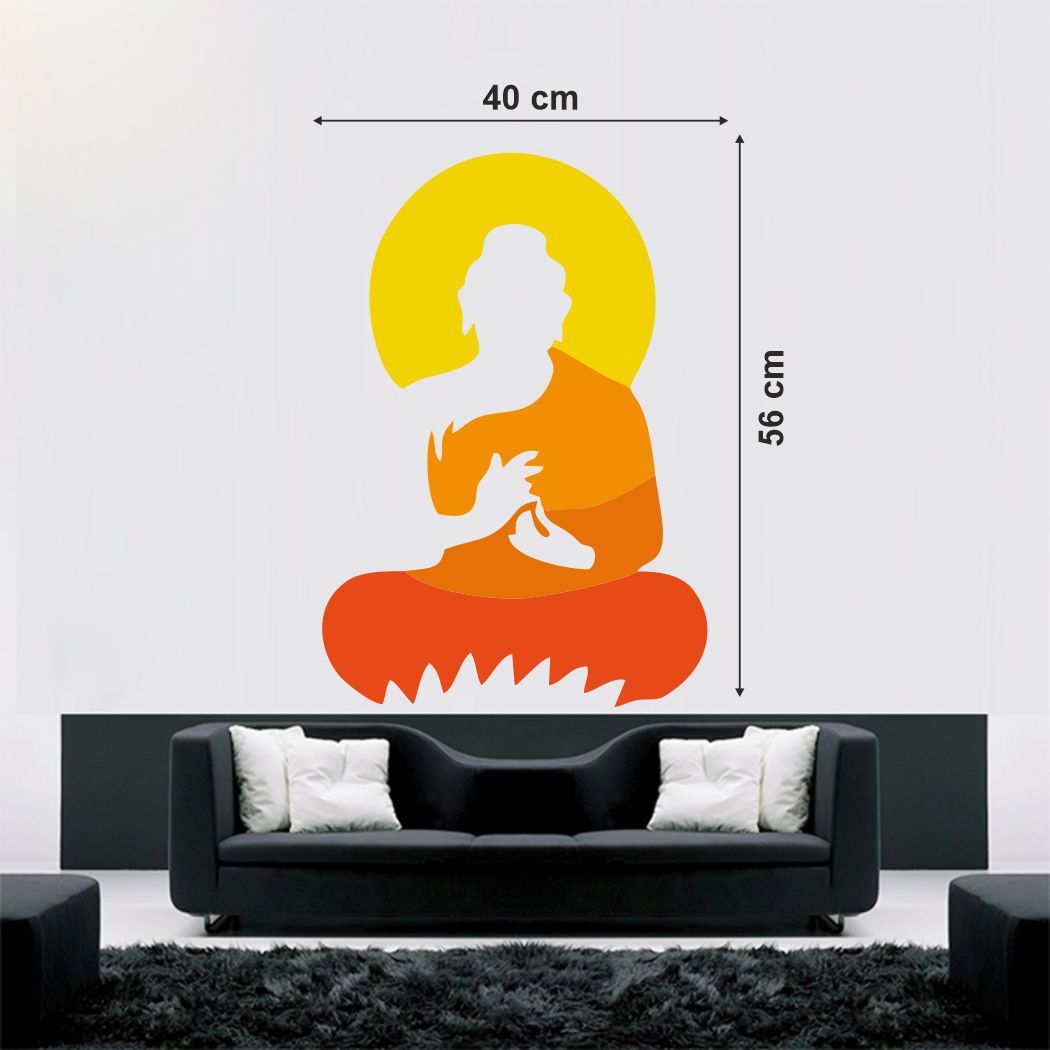 Homexa Decor | God of Buddha Design Wall Sticker (Size 40 x 56 cm)