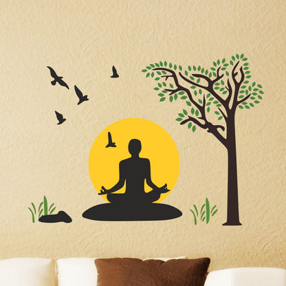 Homexa Decor | God of Buddha Design Wall Sticker (Size 72 x 52 cm)