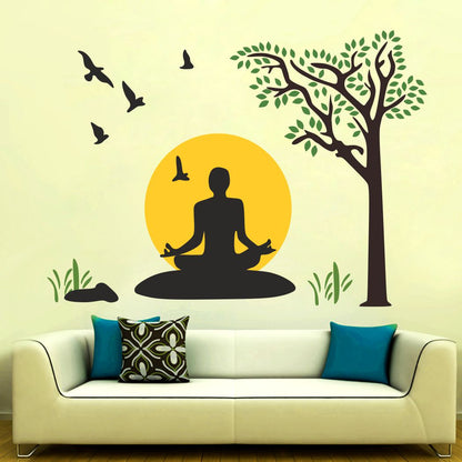 Homexa Decor | God of Buddha Design Wall Sticker (Size 72 x 52 cm)