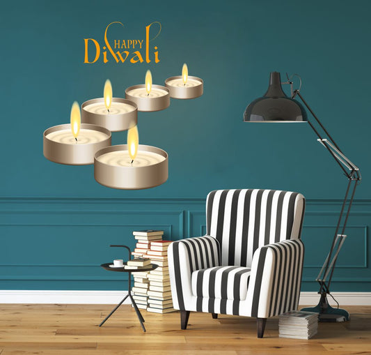 Homexa Decor | Beautiful Festivals Design Wall Sticker (Size 51 x 54 cm)