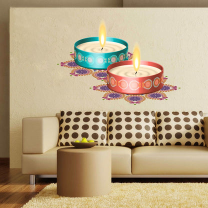 Homexa Decor | Beautiful Festivals Design Wall Sticker (Size 57 x 41 cm)
