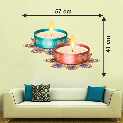 Homexa Decor | Beautiful Festivals Design Wall Sticker (Size 57 x 41 cm)
