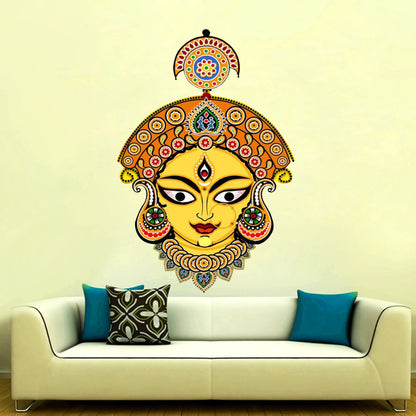 Homexa Decor | Durga Maa Design Wall Sticker (Size 54 x 37 cm)