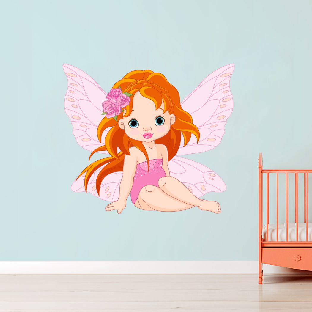 Homexa Decor | Beautiful Fairy Design Wall Sticker (Size 54 x 48 cm)