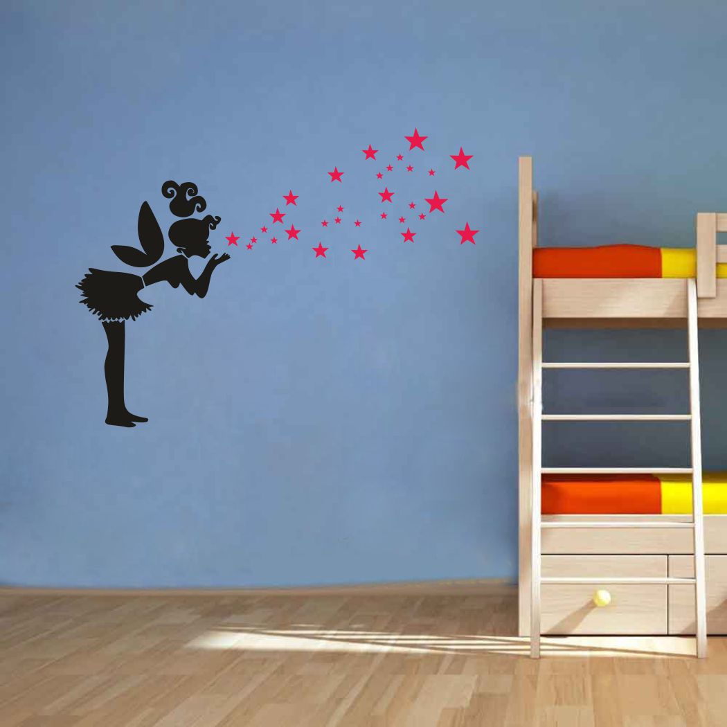 Homexa Decor | Beautiful Fairy Stars  Design Wall Sticker (Size 91 x 68 cm)