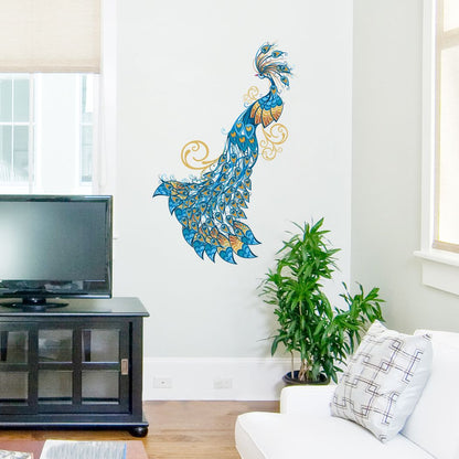 Homexa Decor | Beautiful Peacock Design Wall Sticker (Size 49 x 76 cm)