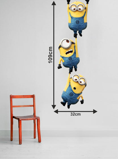 Homexa Decor | Hanging Catroon Design Wall Sticker (Size 109 x 32 cm)