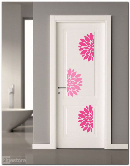 Homexa Decor | Flower Design Door Sticker (Size 33 x 89 cm)