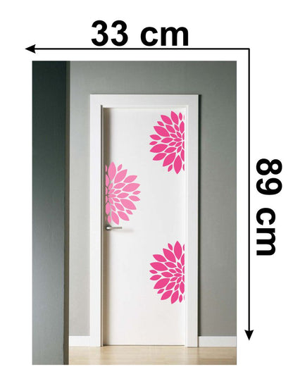 Homexa Decor | Flower Design Door Sticker (Size 33 x 89 cm)