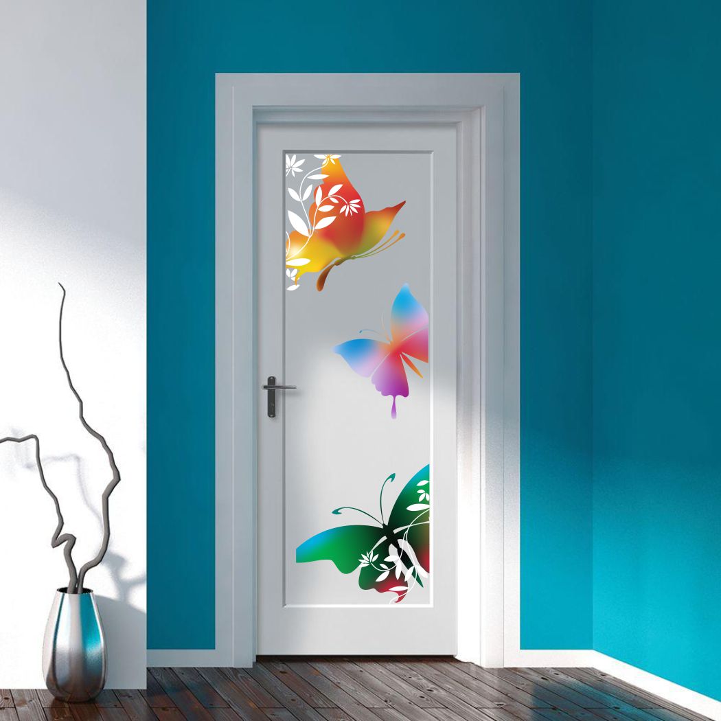 Homexa Decor | Butterfly Design Door Sticker (Size 31 x 107 cm)