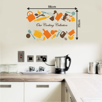 Homexa Decor | Cooking Collection Design Kitchen Sticker (Size 56 x 35 cm)