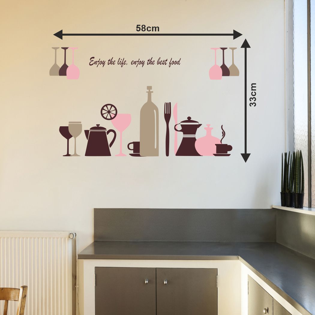 Homexa Decor | Cooking Collection Design Kitchen Sticker (Size 58 x 33 cm)