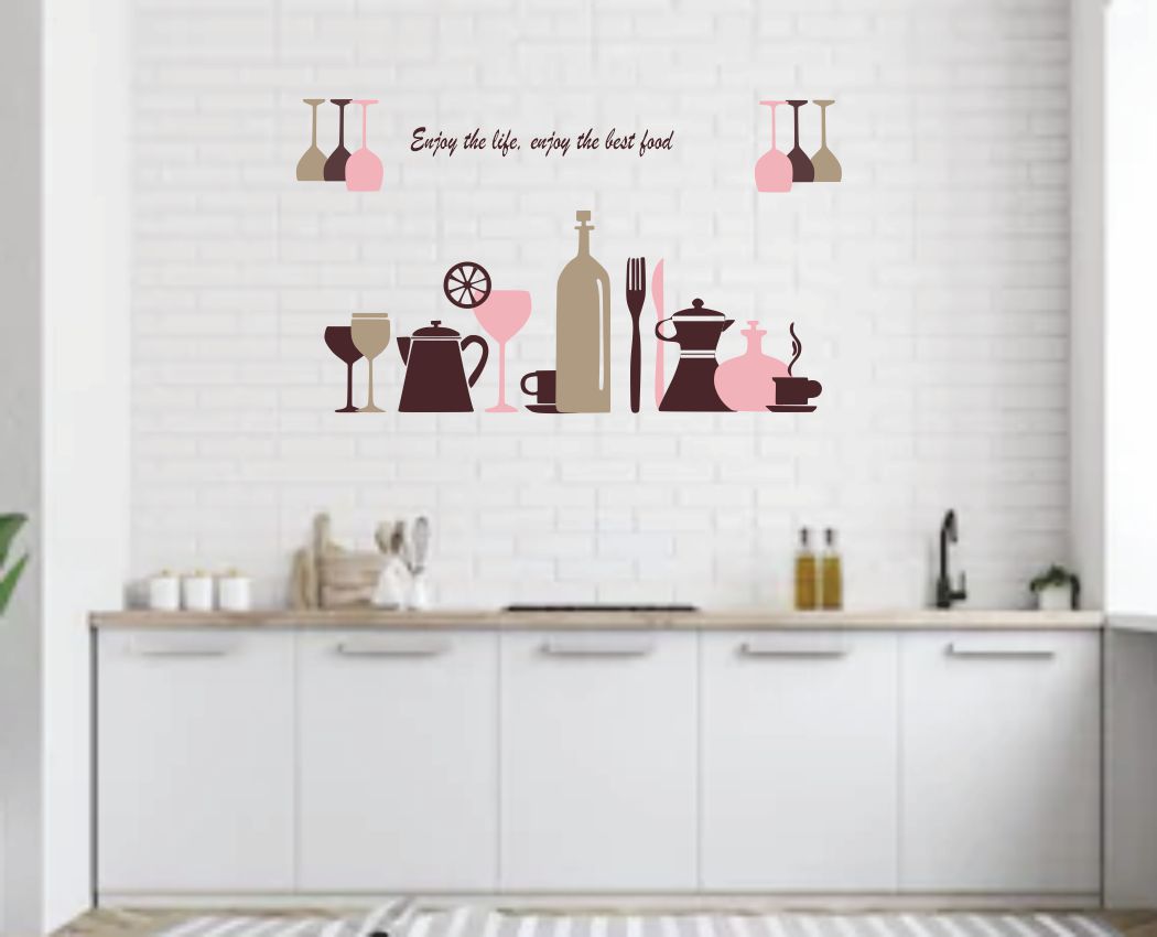 Homexa Decor | Cooking Collection Design Kitchen Sticker (Size 58 x 33 cm)