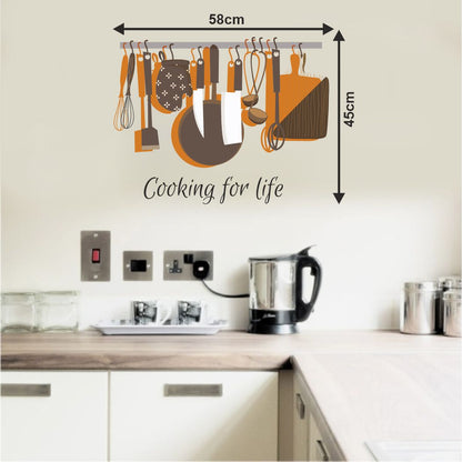 Homexa Decor | Cooking Collection Design Kitchen Sticker (Size 58 x 45 cm)