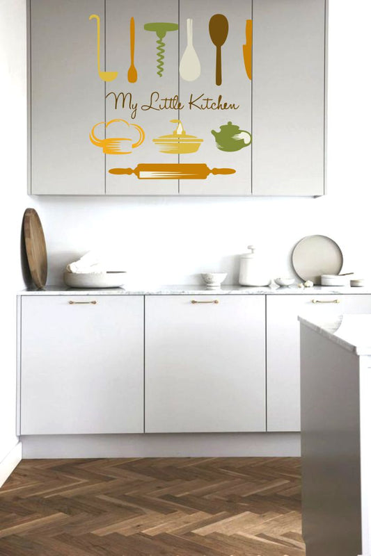 Homexa Decor | The Little Kitchen Collection Design Kitchen Sticker (Size 57 x 58 cm)