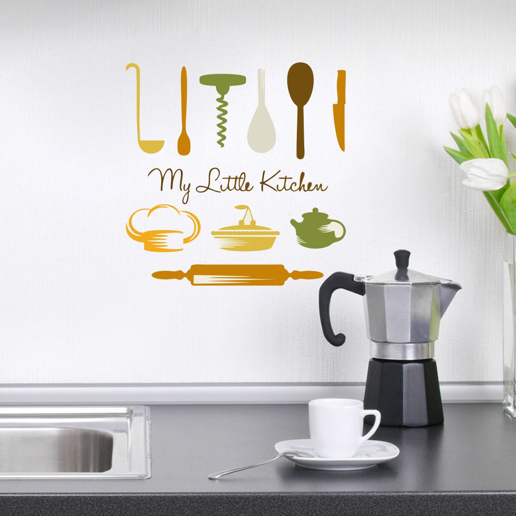 Homexa Decor | The Little Kitchen Collection Design Kitchen Sticker (Size 57 x 58 cm)