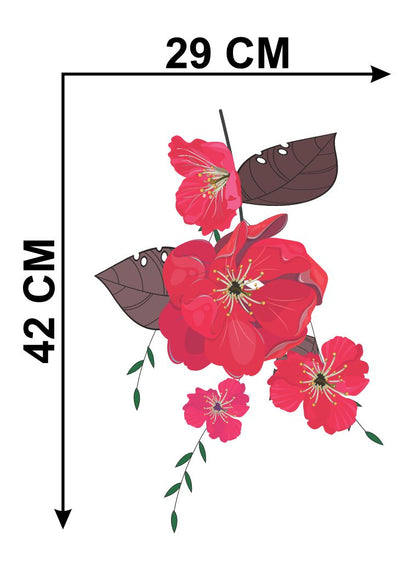 Homexa Decor | Flower Combo Design Fridge Sticker (Size 29 x 42 cm)