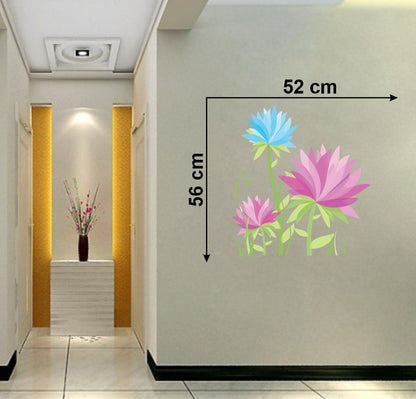 Homexa Decor | Flower Design Wall Sticker (Size 52 x 56 cm)