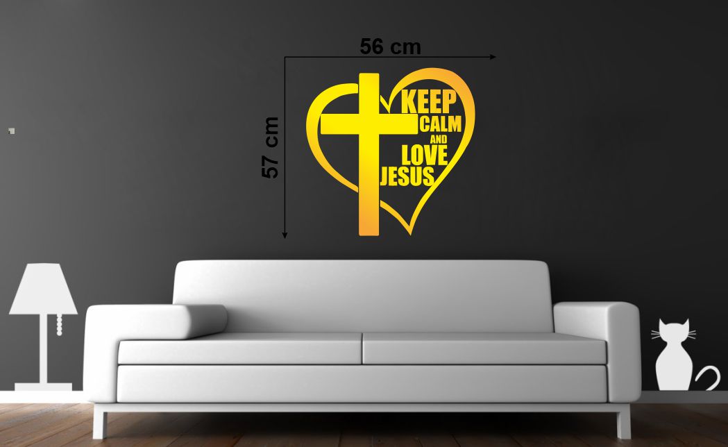 Homexa Decor | jessues Heart Design Wall Sticker (Size 56 x 57 cm)