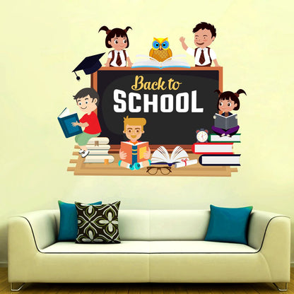 Homexa Decor | Back to school Design Wall Sticker (Size 57 x 47 cm)