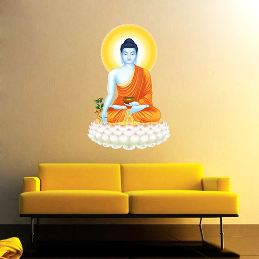 Homexa Decor | Buddha Design Wall Sticker (Size 37 x 57 cm)