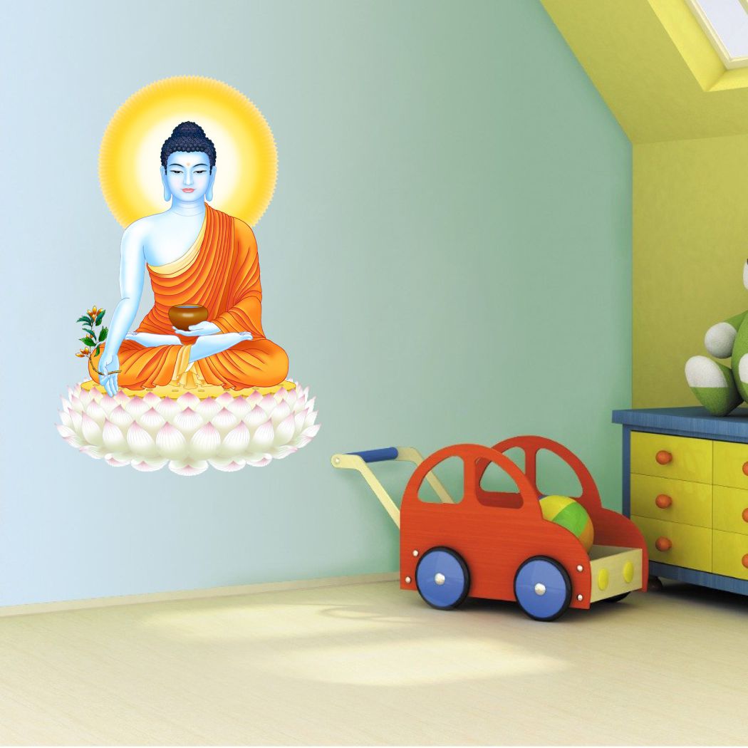 Homexa Decor | Buddha Design Wall Sticker (Size 37 x 57 cm)