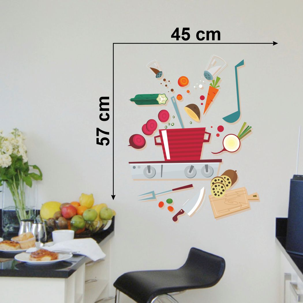 Homexa Decor | Cooking Collection Design Kitchen Sticker (Size 45 x 57 cm)