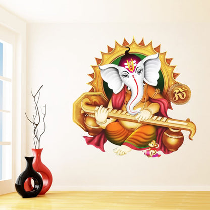 Homexa Decor | Shree Lord Ganesha Ganpati ji Wall Sticker (Size 55 x 55 cm)