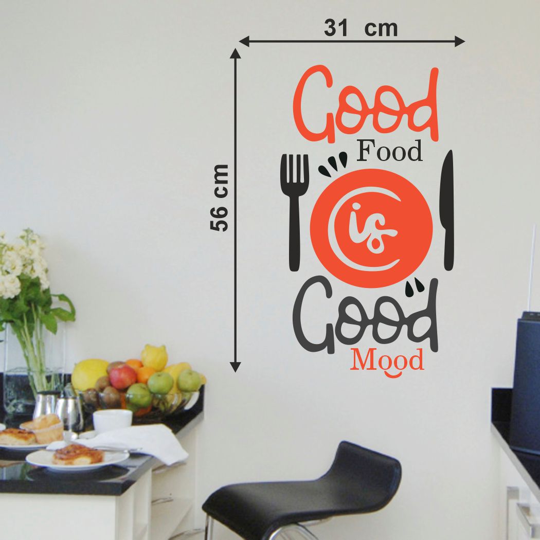 Homexa Decor | Good Food Design Kitchen Sticker (Size 31 x 56 cm)