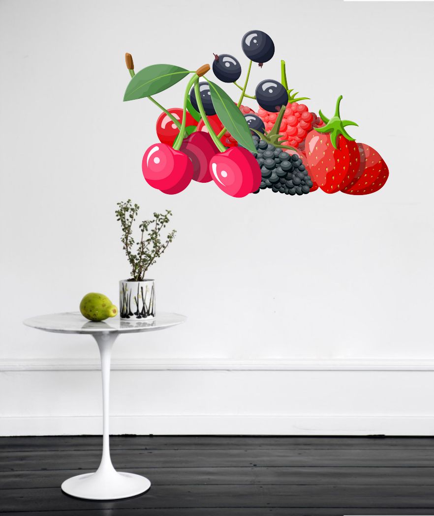 Homexa Decor | Beautiful Fruit Design Kitchen Sticker (Size 65x42 cm)