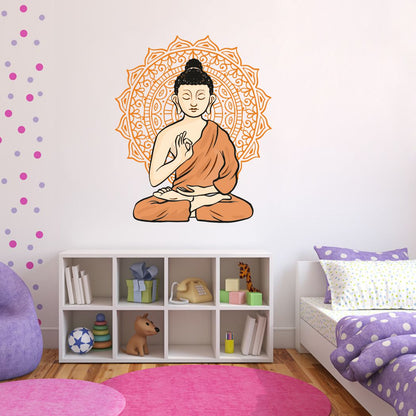 Homexa Decor | Lord Buddha Design Wall Sticker (Size 46 x 55 cm)